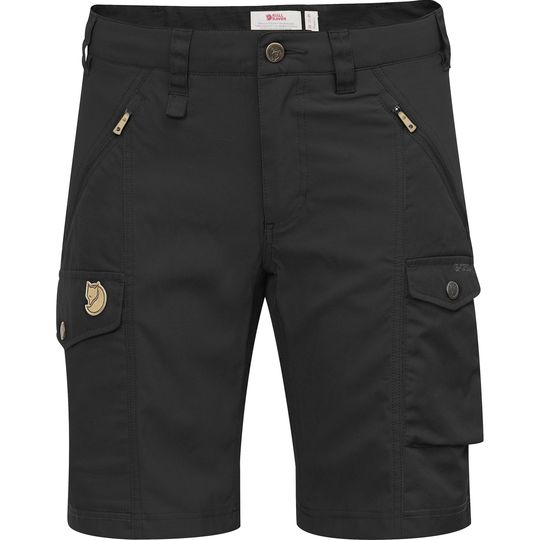 Fjallraven Nikka Shorts Curved W, Barva BLACK, Velikost 42