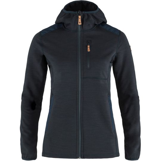 Fjallraven Keb Fleece Hoodie W, Barva DARK NAVY, Velikost XS